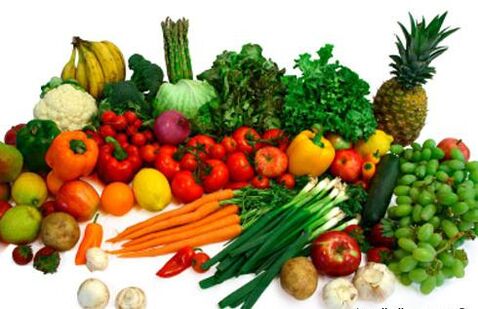Vegetables and fruit